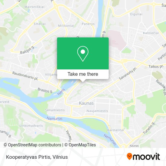 Карта Kooperatyvas Pirtis