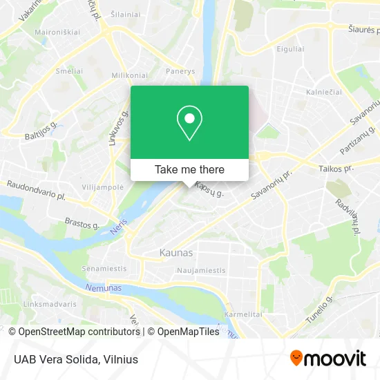 Карта UAB Vera Solida