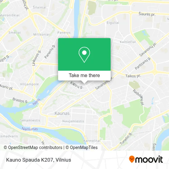 Kauno Spauda K207 map