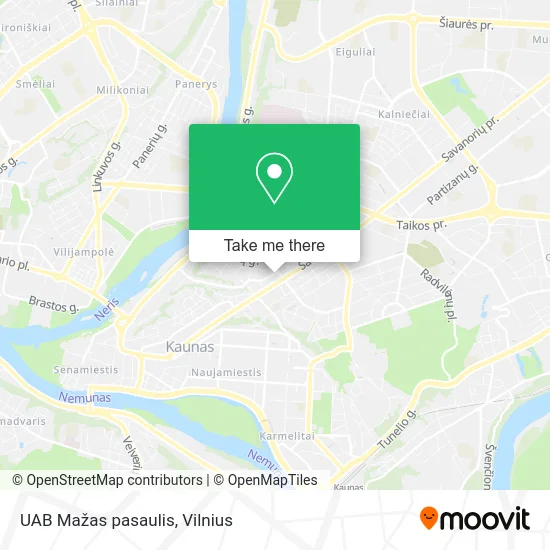 Карта UAB Mažas pasaulis