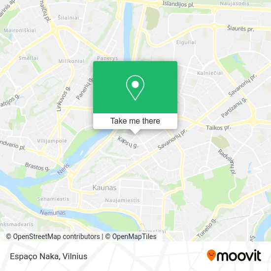 Карта Espaço Naka