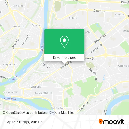 Карта Pepės Studija