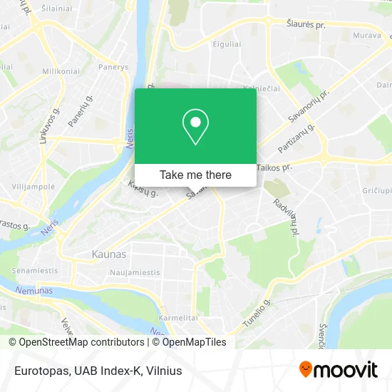 Карта Eurotopas, UAB Index-K