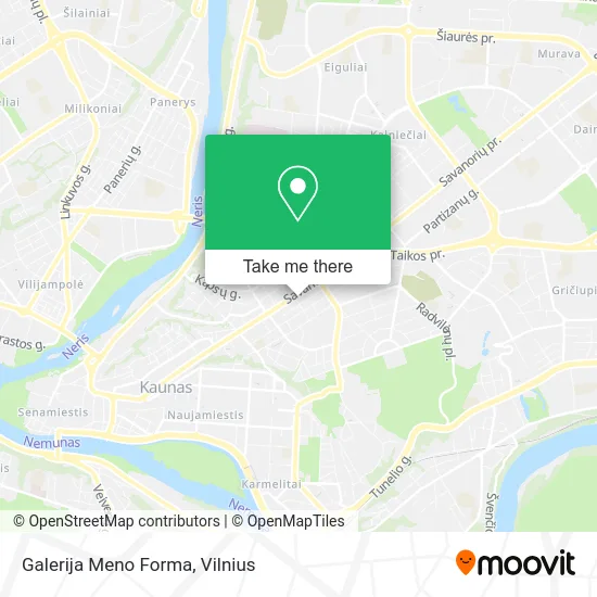 Карта Galerija Meno Forma