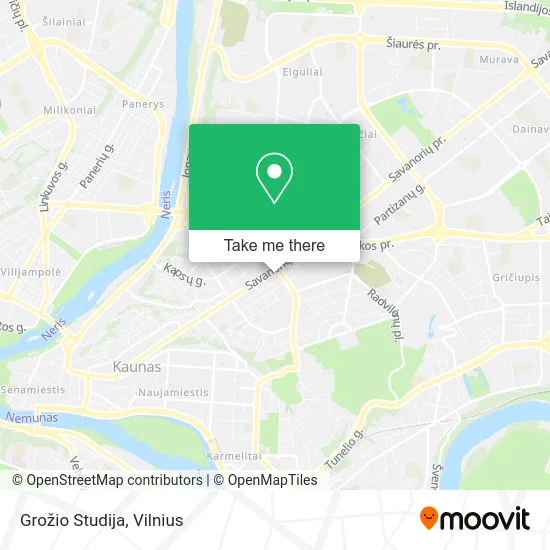 Карта Grožio Studija