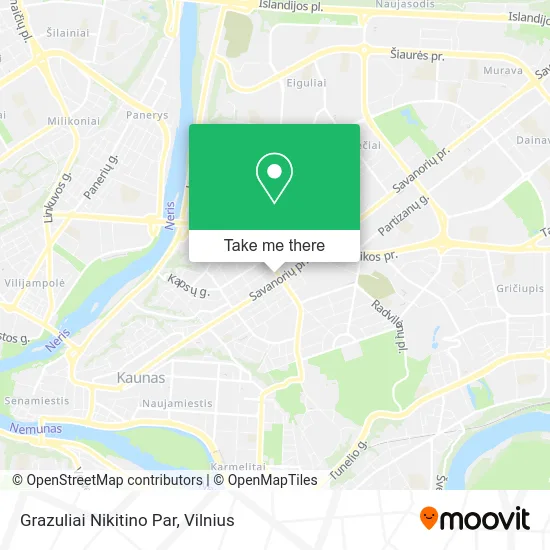 Карта Grazuliai Nikitino Par