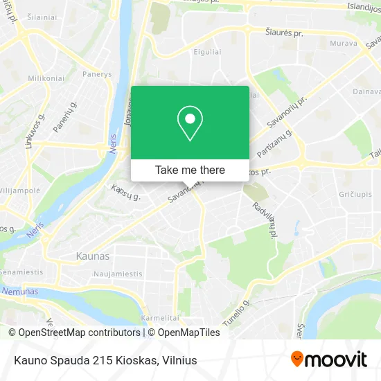 Карта Kauno Spauda 215 Kioskas