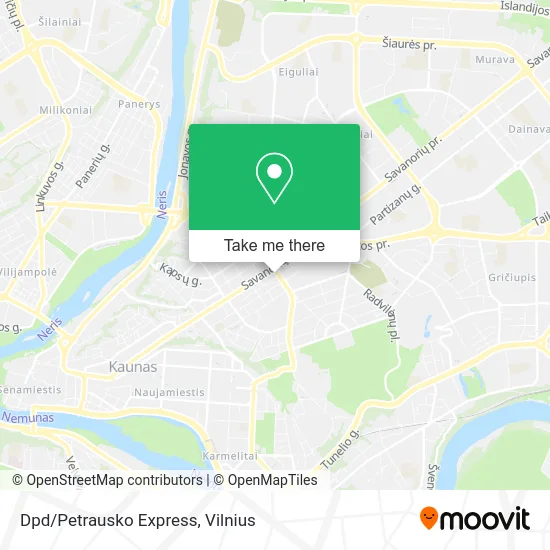 Карта Dpd/Petrausko Express