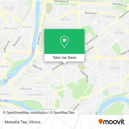 Карта Mokykla Tau