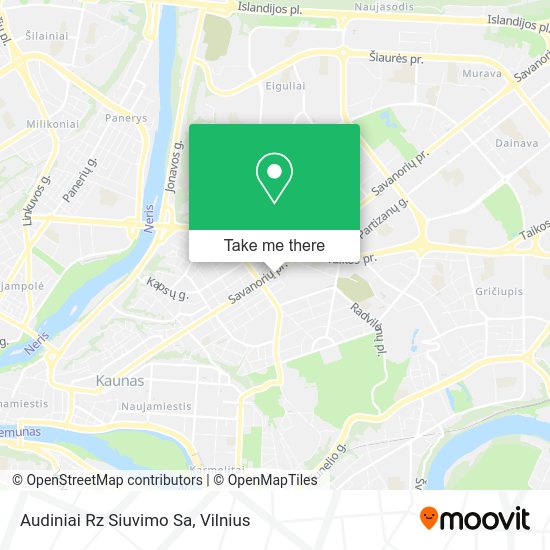 Карта Audiniai Rz Siuvimo Sa