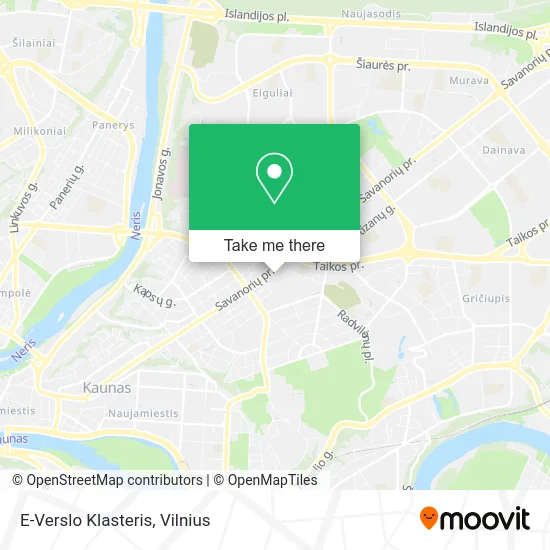 Карта E-Verslo Klasteris