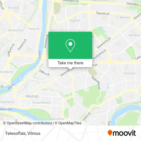 Карта Telesoftas