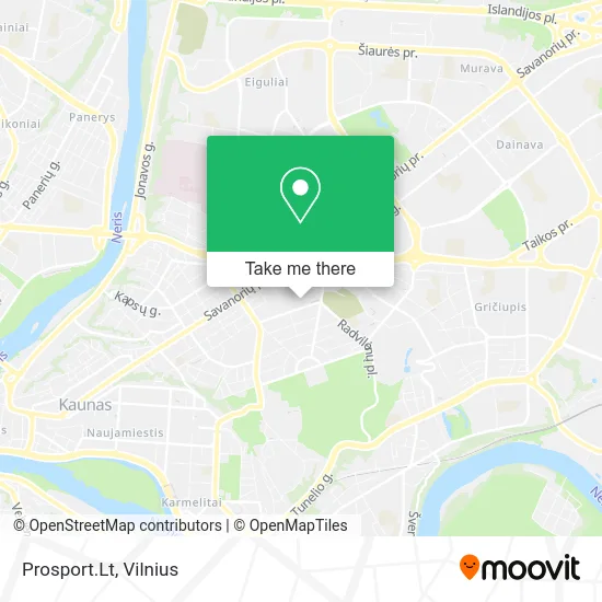 Карта Prosport.Lt