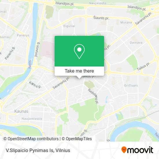 Карта V.Slipaicio Pynimas Is