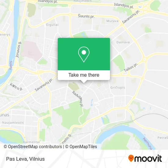 Карта Pas Leva