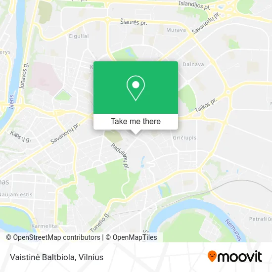 Карта Vaistinė Baltbiola