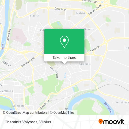Карта Cheminis Valymas