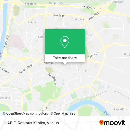 Карта UAB E. Ratkaus Klinika