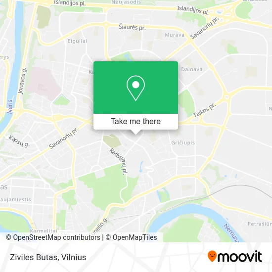 Карта Ziviles Butas