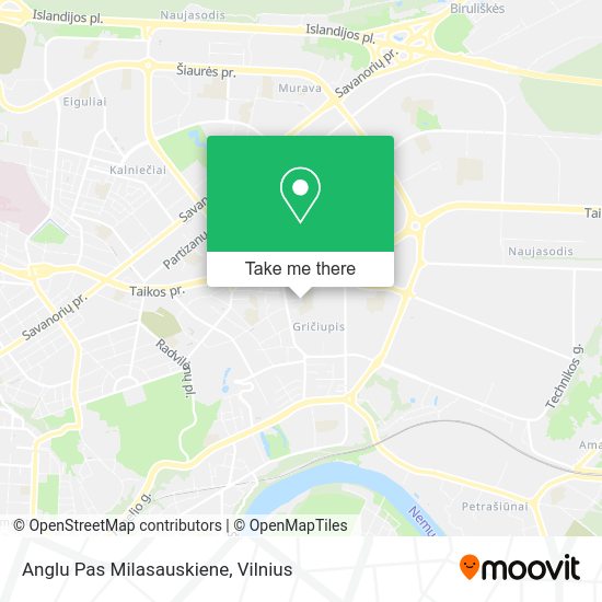 Карта Anglu Pas Milasauskiene
