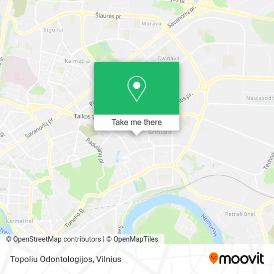 Карта Topoliu Odontologijos
