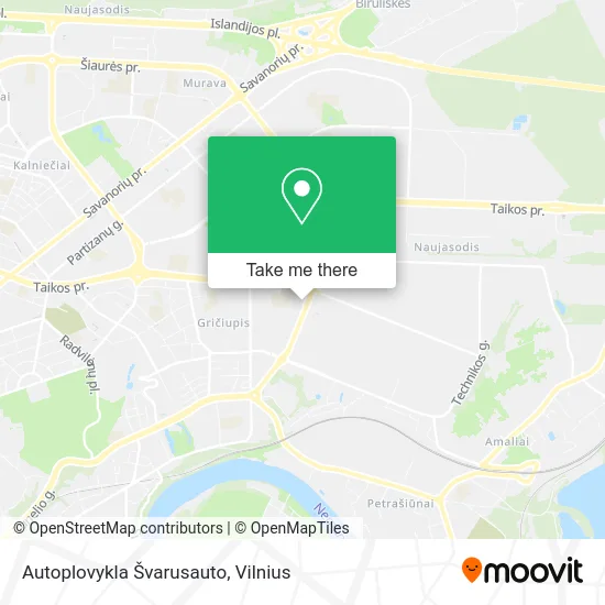 Карта Autoplovykla Švarusauto