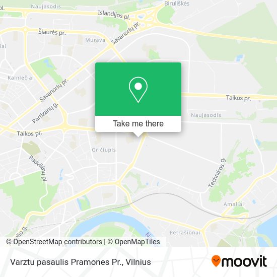 Карта Varztu pasaulis Pramones Pr.