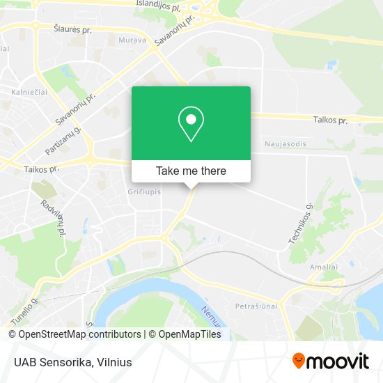 Карта UAB Sensorika