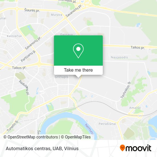 Карта Automatikos centras, UAB