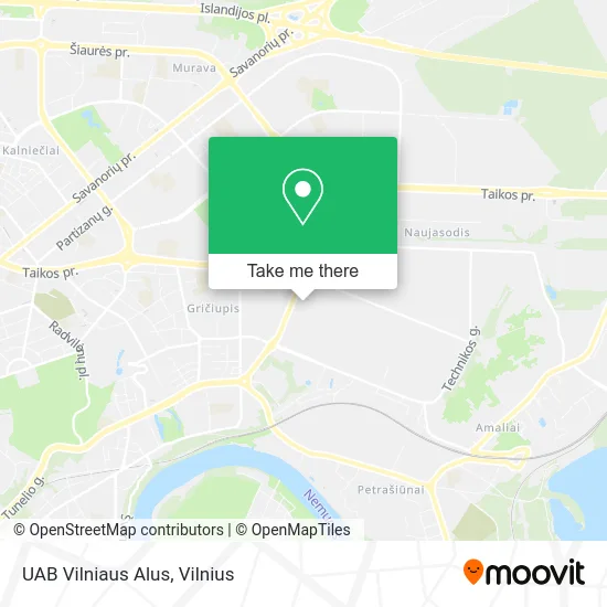 Карта UAB Vilniaus Alus