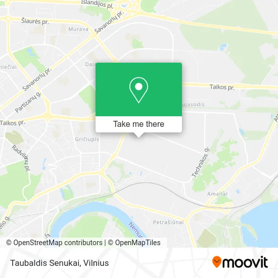 Карта Taubaldis Senukai