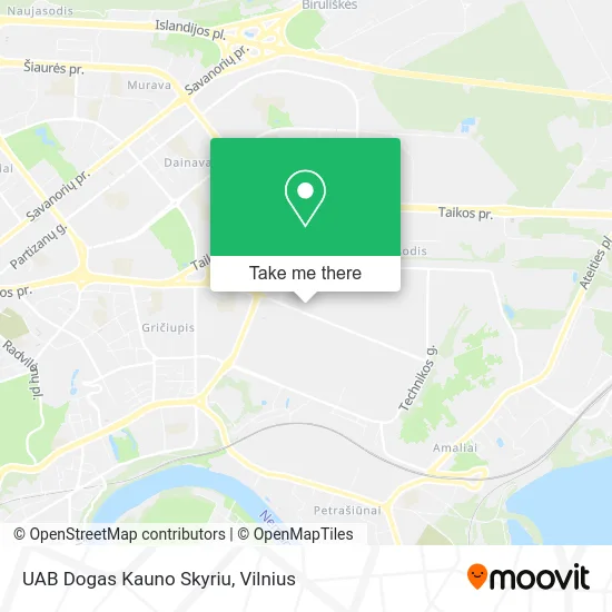 Карта UAB Dogas Kauno Skyriu