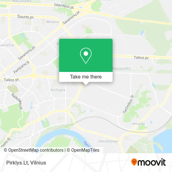 Карта Pirklys.Lt