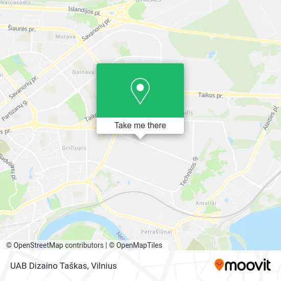 Карта UAB Dizaino Taškas