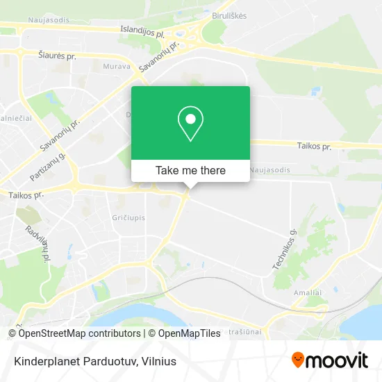 Карта Kinderplanet Parduotuv