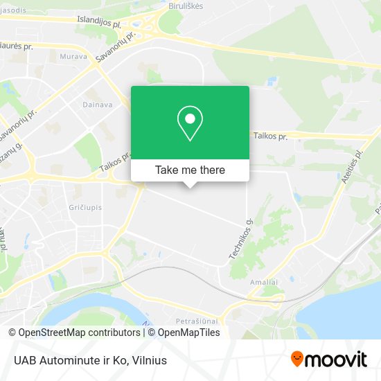 Карта UAB Autominute ir Ko