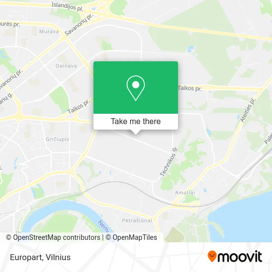 Карта Europart