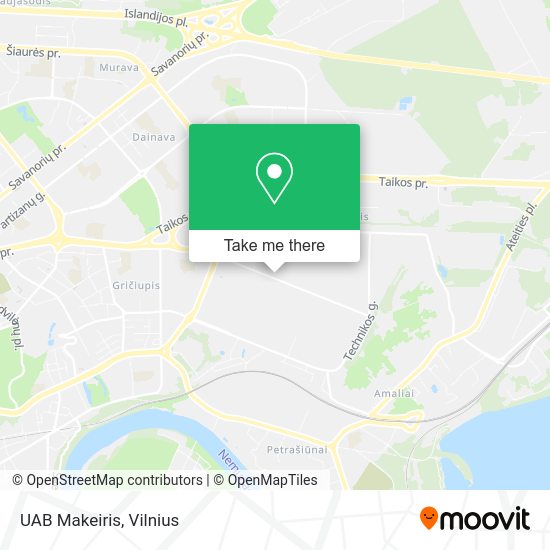 Карта UAB Makeiris