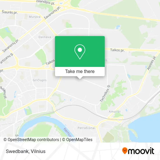 Карта Swedbank