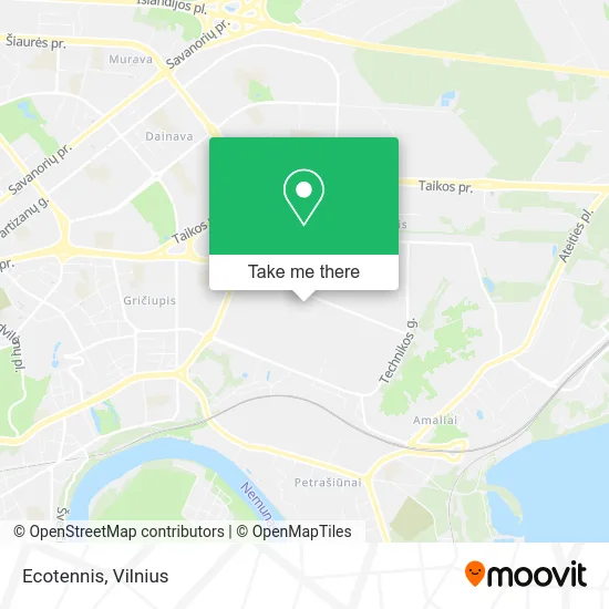 Карта Ecotennis