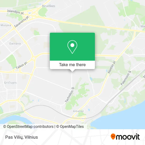 Карта Pas Vilių