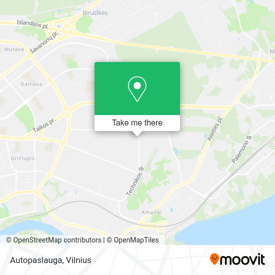 Карта Autopaslauga