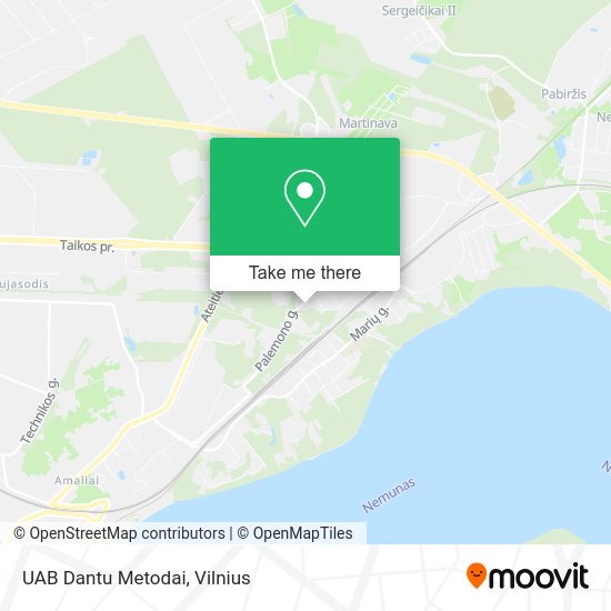 Карта UAB Dantu Metodai