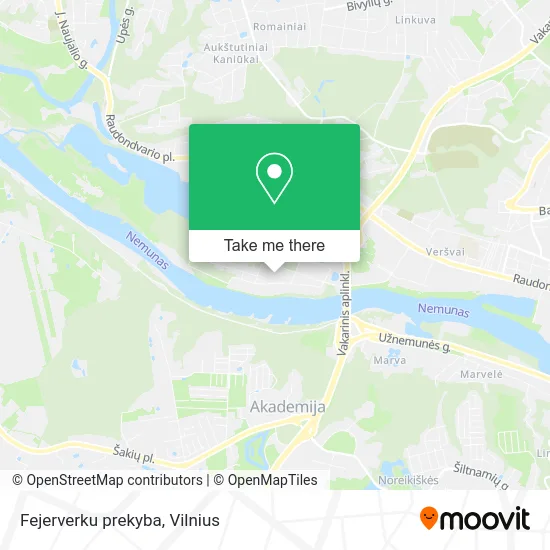 Карта Fejerverku prekyba