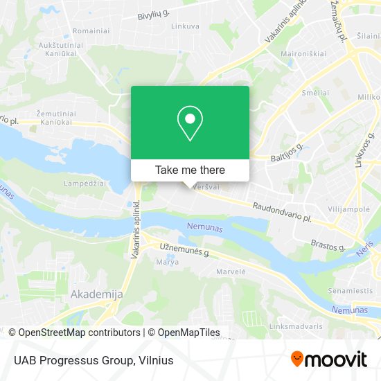 Карта UAB Progressus Group