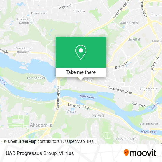 Карта UAB Progressus Group