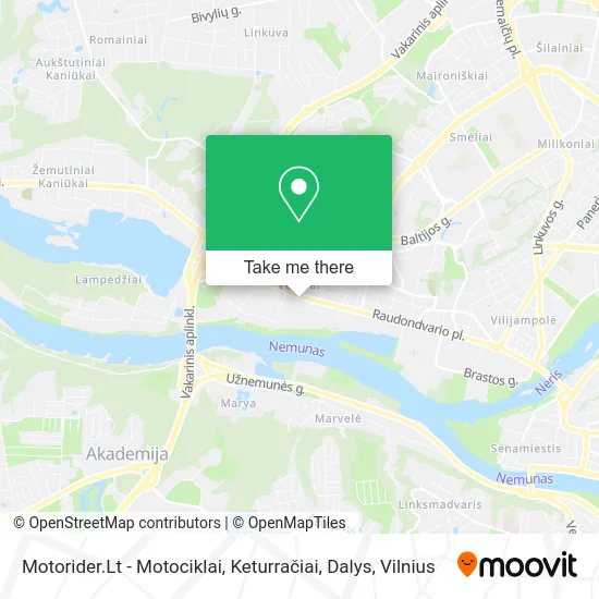 Карта Motorider.Lt - Motociklai, Keturračiai, Dalys