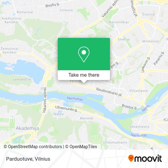 Карта Parduotuve