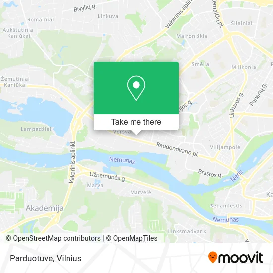 Карта Parduotuve