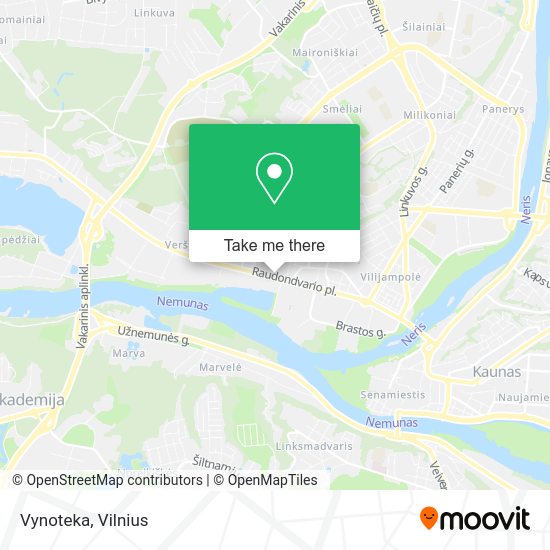 Карта Vynoteka
